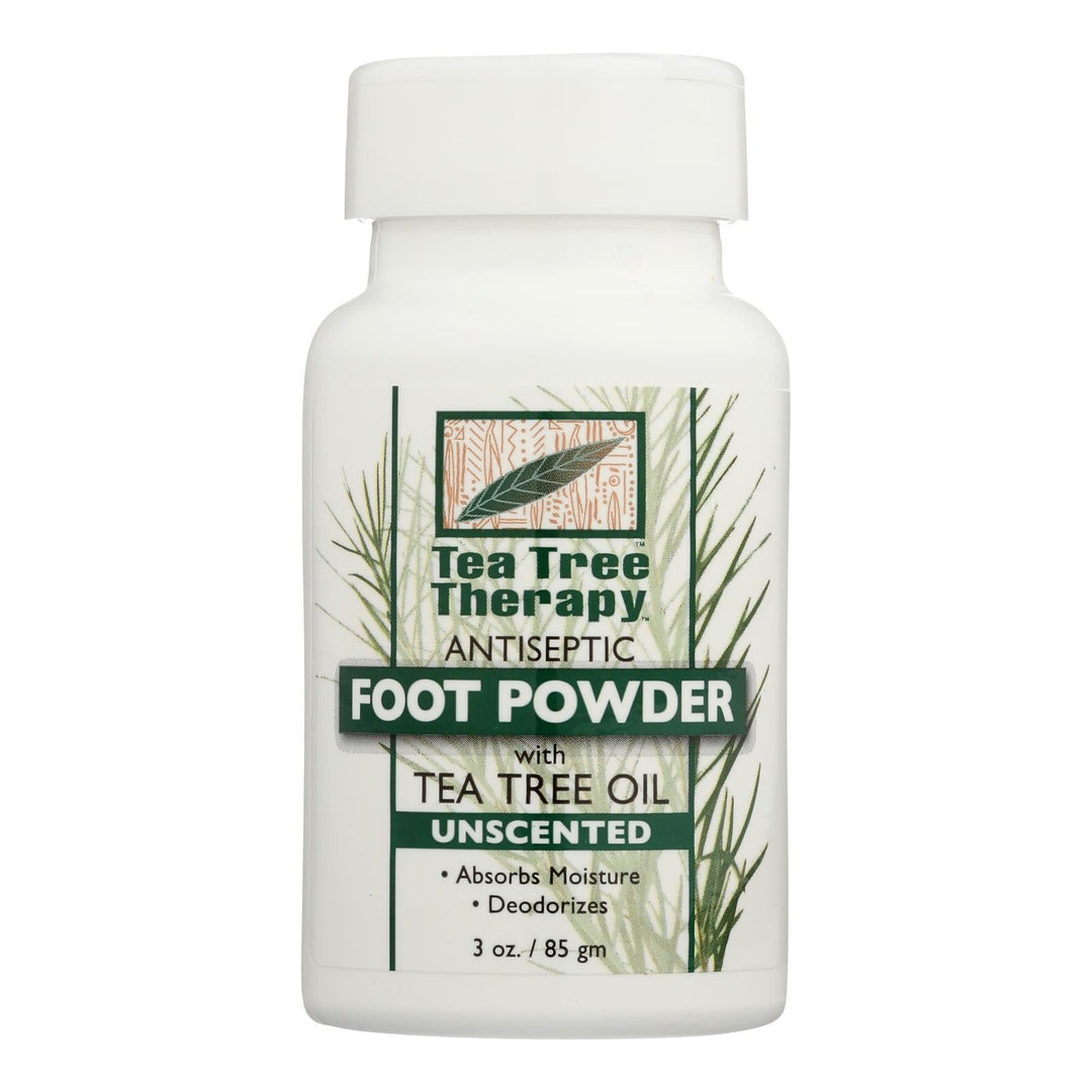 Tea Tree Therapy - Foot Powder Unscented - 1 Each - 3 Oz - Maras Green